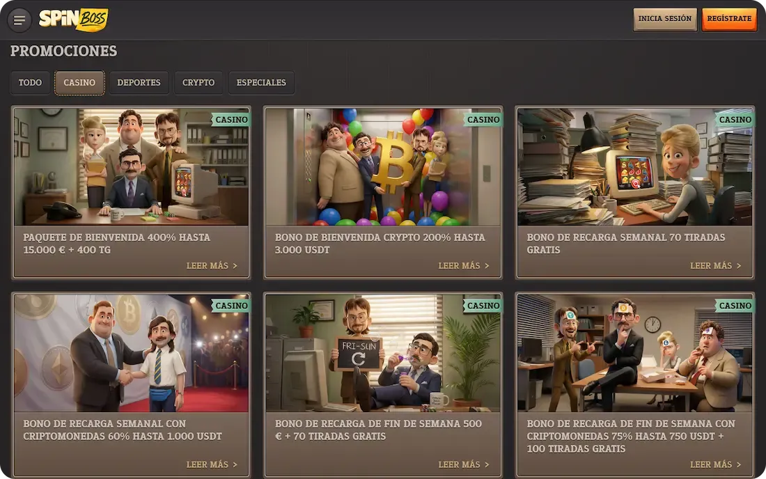 bonos del casino spinboss