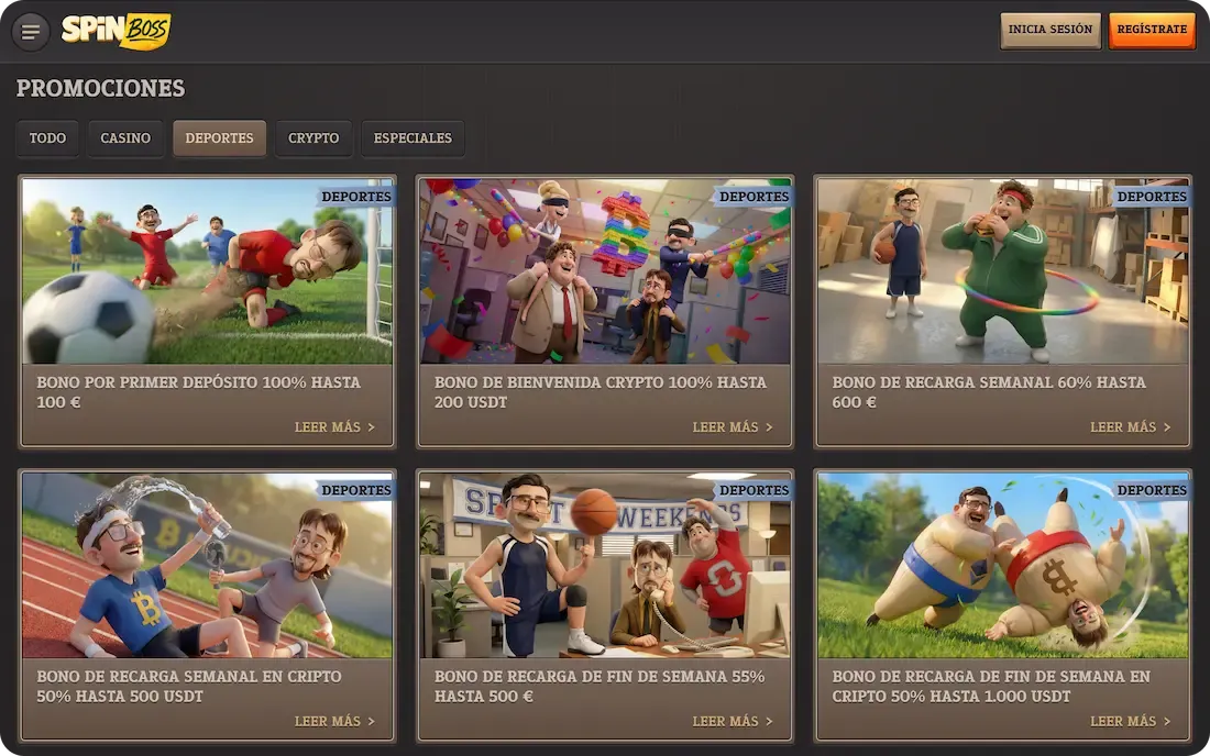 bonos deportivos del casino spinboss