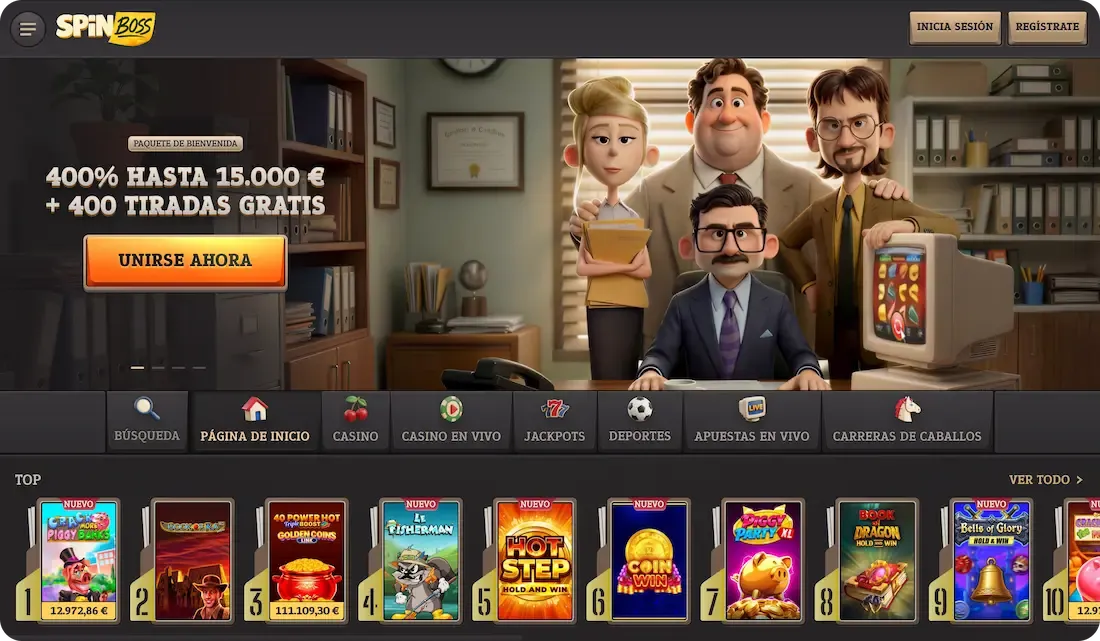 sitio web del casino spinboss